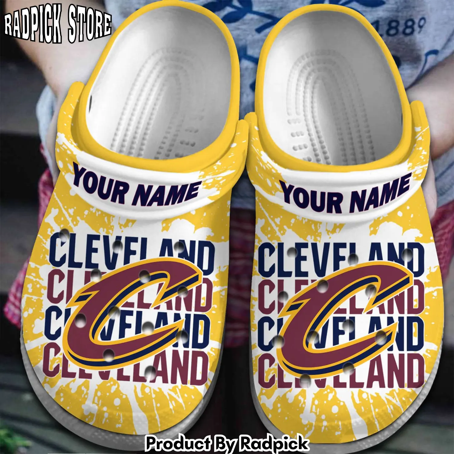 Radpick cleveland cavaliers nba basketball sport clogs shoes comfortable for men women d9z rp6527221